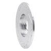 E-Line Drilled & Slotted Silver Brake Rotor, 1990-2003 Ford/Lincoln/Mercury/Mazda, Position: Rear Right - image 4
