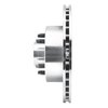 E-Line Drilled & Slotted Silver Brake Rotor, 1974-1980 Ford/Lincoln/Mercury/Mazda, Position: Front Right - image 4