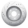E-Line Drilled & Slotted Silver Brake Rotor, 1986-1992 Ford/Lincoln/Mercury/Mazda, Position: Front & Rear Right - image 3