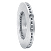 E-Line Drilled & Slotted Silver Brake Rotor, 1970-1993 Ford/Lincoln/Mercury/Mazda, Position: Front Right - image 1