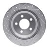 E-Line Drilled & Slotted Silver Brake Rotor, 1994-2004 Ford/Lincoln/Mercury/Mazda, Position: Rear Right - image 4