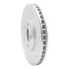 E-Line Drilled & Slotted Silver Brake Rotor, 2000-2006 Fits Multiple Makes/Models, Position: Front Right - image 3