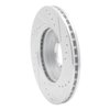 E-Line Drilled & Slotted Silver Brake Rotor, 2000-2015 Ford/Lincoln/Mercury/Mazda, Position: Front Left - image 3