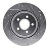 E-Line Drilled & Slotted Silver Brake Rotor, 2000-2006 Fits Multiple Makes/Models, Position: Rear Left - image 4
