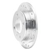 E-Line Drilled & Slotted Silver Brake Rotor, 1978-1980 Ford/Lincoln/Mercury/Mazda, Position: Front Right - image 4