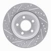 E-Line Drilled & Slotted Silver Brake Rotor, 2005-2014 Ford/Lincoln/Mercury/Mazda, Position: Rear Right - image 3