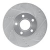 E-Line Drilled & Slotted Silver Brake Rotor, 2012-2018 Fits Multiple Makes/Models, Position: Front Right - image 3