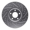 E-Line Drilled & Slotted Silver Brake Rotor, 2004-2019 Fits Multiple Makes/Models, Position: Front Left - image 3