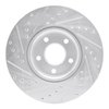 E-Line Drilled & Slotted Silver Brake Rotor, 2004-2019 Fits Multiple Makes/Models, Position: Front Right - image 3