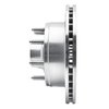 E-Line Drilled & Slotted Silver Brake Rotor, 1980-1985 Ford/Lincoln/Mercury/Mazda, Position: Front Right - image 3