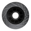 E-Line Drilled & Slotted Silver Brake Rotor, 1986-1988 Ford/Lincoln/Mercury/Mazda, Position: Front Left - image 4