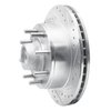 E-Line Drilled & Slotted Silver Brake Rotor, 1995-2004 Ford/Lincoln/Mercury/Mazda, Position: Front Right - image 3
