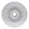 E-Line Drilled & Slotted Silver Brake Rotor, 1995-1997 Ford/Lincoln/Mercury/Mazda, Position: Front Left - image 2