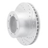 E-Line Drilled & Slotted Silver Brake Rotor, 1996-2007 Ford/Lincoln/Mercury/Mazda, Position: Rear Right - image 3