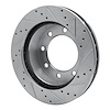 E-Line Drilled & Slotted Silver Brake Rotor, 1999-1999 Ford/Lincoln/Mercury/Mazda, Position: Front Left - image 1