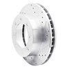 E-Line Drilled & Slotted Silver Brake Rotor, 1999-1999 Ford/Lincoln/Mercury/Mazda, Position: Front Right - image 2