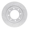 E-Line Drilled & Slotted Silver Brake Rotor, 1999-1999 Ford/Lincoln/Mercury/Mazda, Position: Front Right - image 4