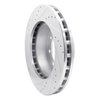 E-Line Drilled & Slotted Silver Brake Rotor, 1999-2001 Ford/Lincoln/Mercury/Mazda, Position: Front Right - image 4