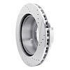 E-Line Drilled & Slotted Silver Brake Rotor, 1988-2019 Ford/Lincoln/Mercury/Mazda, Position: Front & Rear Left - image 1