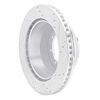 E-Line Drilled & Slotted Silver Brake Rotor, 1999-2007 Ford/Lincoln/Mercury/Mazda, Position: Rear Left - image 1
