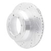 E-Line Drilled & Slotted Silver Brake Rotor, 1999-2007 Ford/Lincoln/Mercury/Mazda, Position: Rear Left - image 4