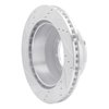E-Line Drilled & Slotted Silver Brake Rotor, 1999-2007 Ford/Lincoln/Mercury/Mazda, Position: Rear Right - image 3