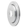 E-Line Drilled & Slotted Silver Brake Rotor, 2002-2006 Ford/Lincoln/Mercury/Mazda, Position: Rear Right - image 4