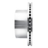 E-Line Drilled & Slotted Silver Brake Rotor, 2005-2012 Ford/Lincoln/Mercury/Mazda, Position: Rear Right - image 4