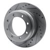 E-Line Drilled & Slotted Silver Brake Rotor, 2005-2012 Ford/Lincoln/Mercury/Mazda, Position: Rear Left - image 3