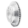 E-Line Drilled & Slotted Silver Brake Rotor, Fits Select Ford/Lincoln/Mercury/Mazda, Position: Rear Left - image 4