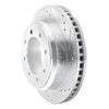 E-Line Drilled & Slotted Silver Brake Rotor, Fits Select Ford/Lincoln/Mercury/Mazda, Position: Rear Right - image 2
