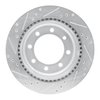 E-Line Drilled & Slotted Silver Brake Rotor, Fits Select Ford/Lincoln/Mercury/Mazda, Position: Rear Right - image 3