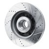 E-Line Drilled & Slotted Silver Brake Rotor, Fits Select Ford/Lincoln/Mercury/Mazda, Position: Front Left - image 4