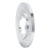 E-Line Drilled & Slotted Silver Brake Rotor, 2015-2020 Ford/Lincoln/Mercury/Mazda, Position: Rear Right - image 4