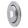 E-Line Drilled & Slotted Silver Brake Rotor, 2015-2017 Ford/Lincoln/Mercury/Mazda, Position: Rear Right - image 4
