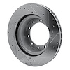 E-Line Drilled & Slotted Silver Brake Rotor, Fits Select Fits Multiple Makes/Models, Position: Front & Rear Left - image 1