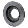 E-Line Drilled & Slotted Silver Brake Rotor, 1990-2021 Fits Multiple Makes/Models, Position: Front & Rear Left - image 2