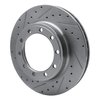 E-Line Drilled & Slotted Silver Brake Rotor, 1990-2021 Fits Multiple Makes/Models, Position: Front & Rear Left - image 3