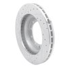 E-Line Drilled & Slotted Silver Brake Rotor, 1990-2021 Fits Multiple Makes/Models, Position: Front & Rear Right - image 2