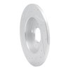 E-Line Drilled & Slotted Silver Brake Rotor, Fits Select Ford/Lincoln/Mercury/Mazda, Position: Rear Right - image 4