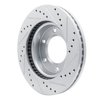 E-Line Drilled & Slotted Silver Brake Rotor, Fits Select Ford/Lincoln/Mercury/Mazda, Position: Front Left - image 4