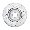 E-Line Drilled & Slotted Silver Brake Rotor, Fits Select Ford/Lincoln/Mercury/Mazda, Position: Front Left - image 4