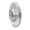 E-Line Drilled & Slotted Silver Brake Rotor, Fits Select Ford/Lincoln/Mercury/Mazda, Position: Front Left - image 2