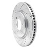 E-Line Drilled & Slotted Silver Brake Rotor, Fits Select Ford/Lincoln/Mercury/Mazda, Position: Front Left - image 4