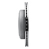 E-Line Drilled & Slotted Silver Brake Rotor, 2003-2011 Ford/Lincoln/Mercury/Mazda, Position: Rear Left - image 1