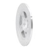 E-Line Drilled & Slotted Silver Brake Rotor, 1986-1989 Acura/Honda, Position: Rear Right - image 2