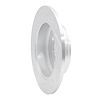 E-Line Drilled & Slotted Silver Brake Rotor, 1987-1990 Acura/Honda, Position: Rear Right - image 1