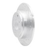 E-Line Drilled & Slotted Silver Brake Rotor, 1987-1990 Acura/Honda, Position: Rear Right - image 2