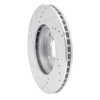 E-Line Drilled & Slotted Silver Brake Rotor, 1998-1999 Acura/Honda, Position: Front Right - image 3