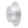 E-Line Drilled & Slotted Silver Brake Rotor, 1996-1998 Acura/Honda, Position: Rear Right - image 3